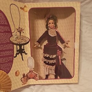 Victorian-Inspired Doll in Purple Dress